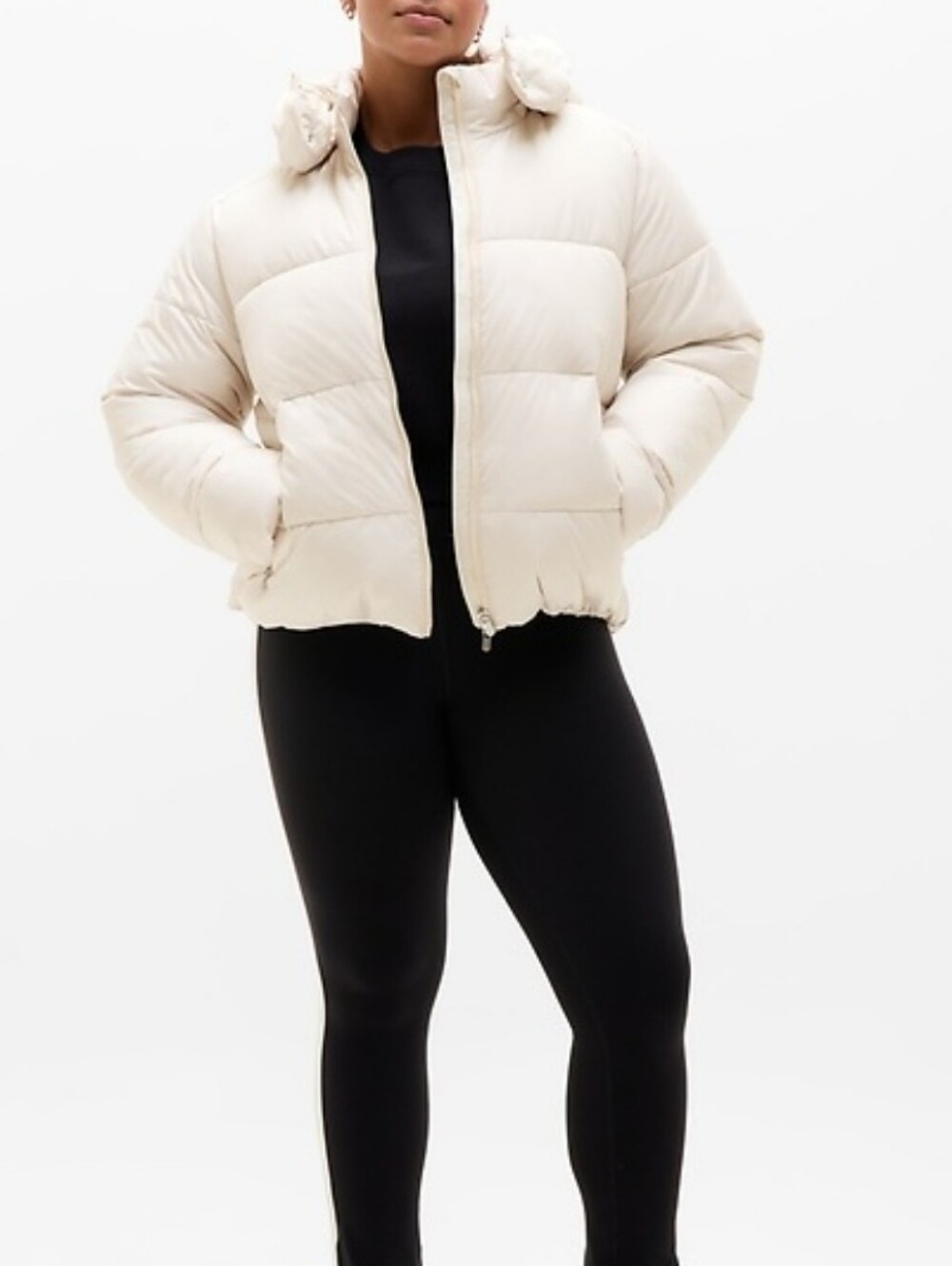 ATHLETA The Stratus Puffer Jacket  warm, cream-colored puffer 3X NWOT